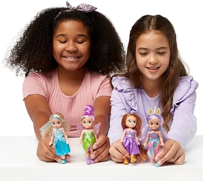 Sparkle Girlz-Dolls-4.7-Fantasy Little Friend Collection Set of 10 by ZURU, Perfect Girls for Kids 3 Years Old and Up