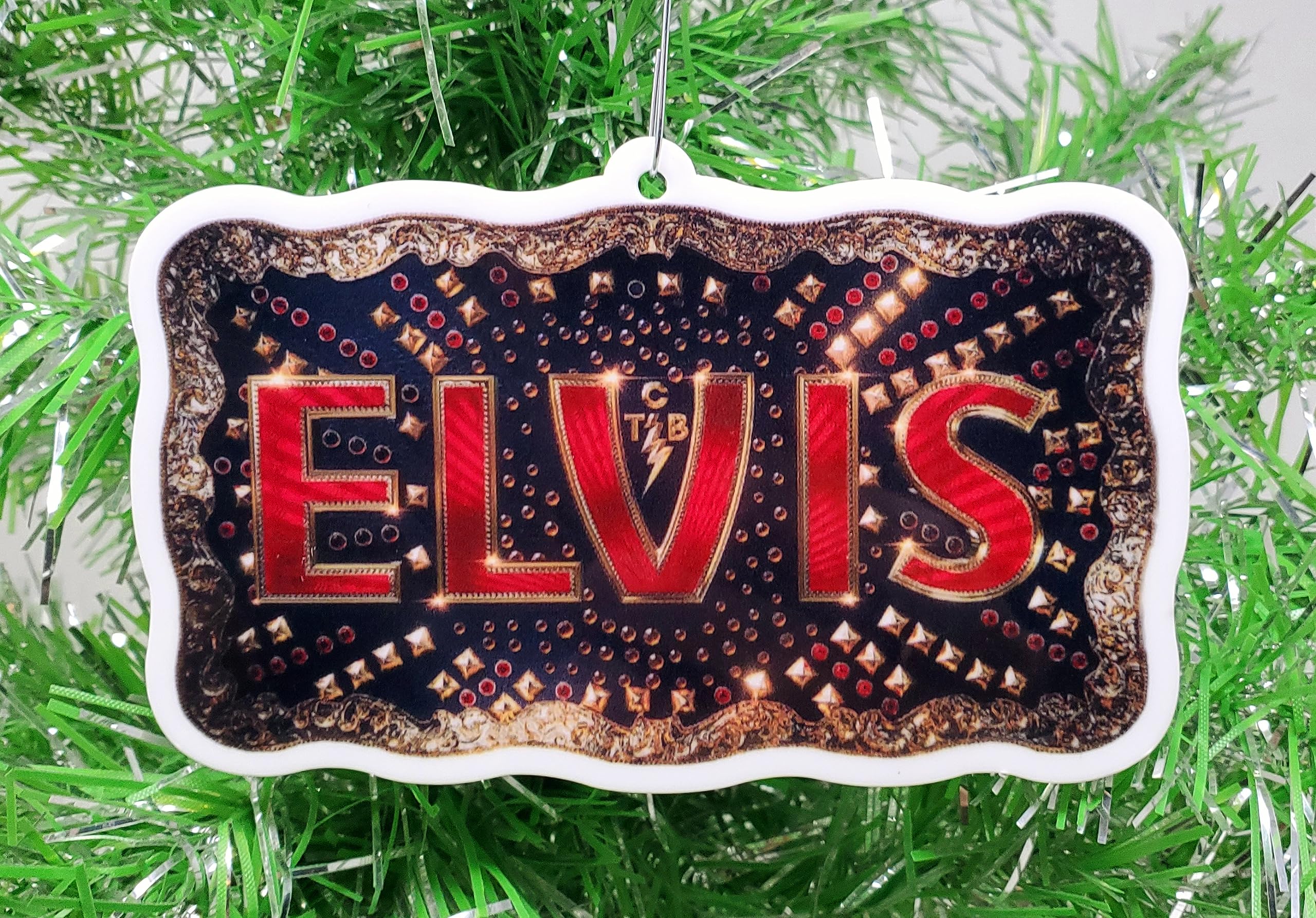Vivid Colors Elvis The King Of Rock And Roll Christmas Ornament