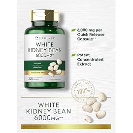 Carlyle White Kidney Bean | 6000mg | 200 Count | Non-GMO & Gluten Free Extract