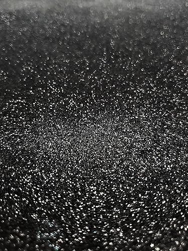 Miniatura 2 de The Yardl - Tela de vinilo elástico con purpurina para manualidades, 54 pulgadas de ancho, vendido por The Yardl (blanco W Pearl Glitter, Glitter