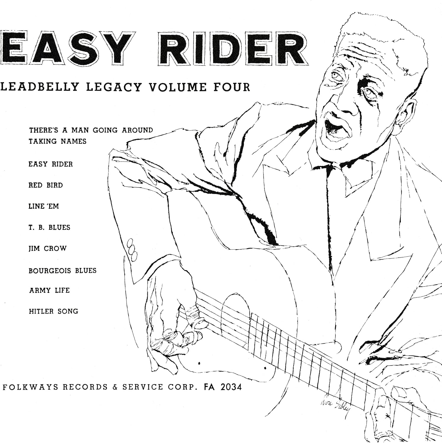 Easy Rider por Lead Belly — capa do álbum