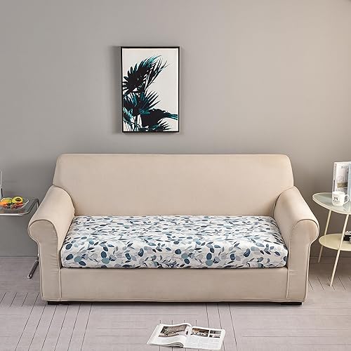 Miniatura 2 de CRFATOP Fundas elásticas de cojín de repuesto para sofá, fundas de cojín de asiento de silla estampadas, fundas de cojín lavables y extraíbles con
