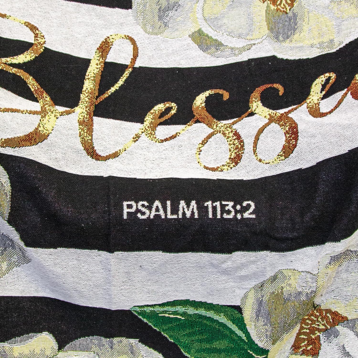 African American Expressions - for Mom, Blessed Magnolia Tapestry Throw (100% Cotton, 4' x 5') TH-35