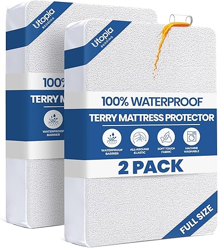 Miniatura 18 de Utopia Bedding – Protector premium de colchón impermeable – Funda de colchón ajustable transpirable.