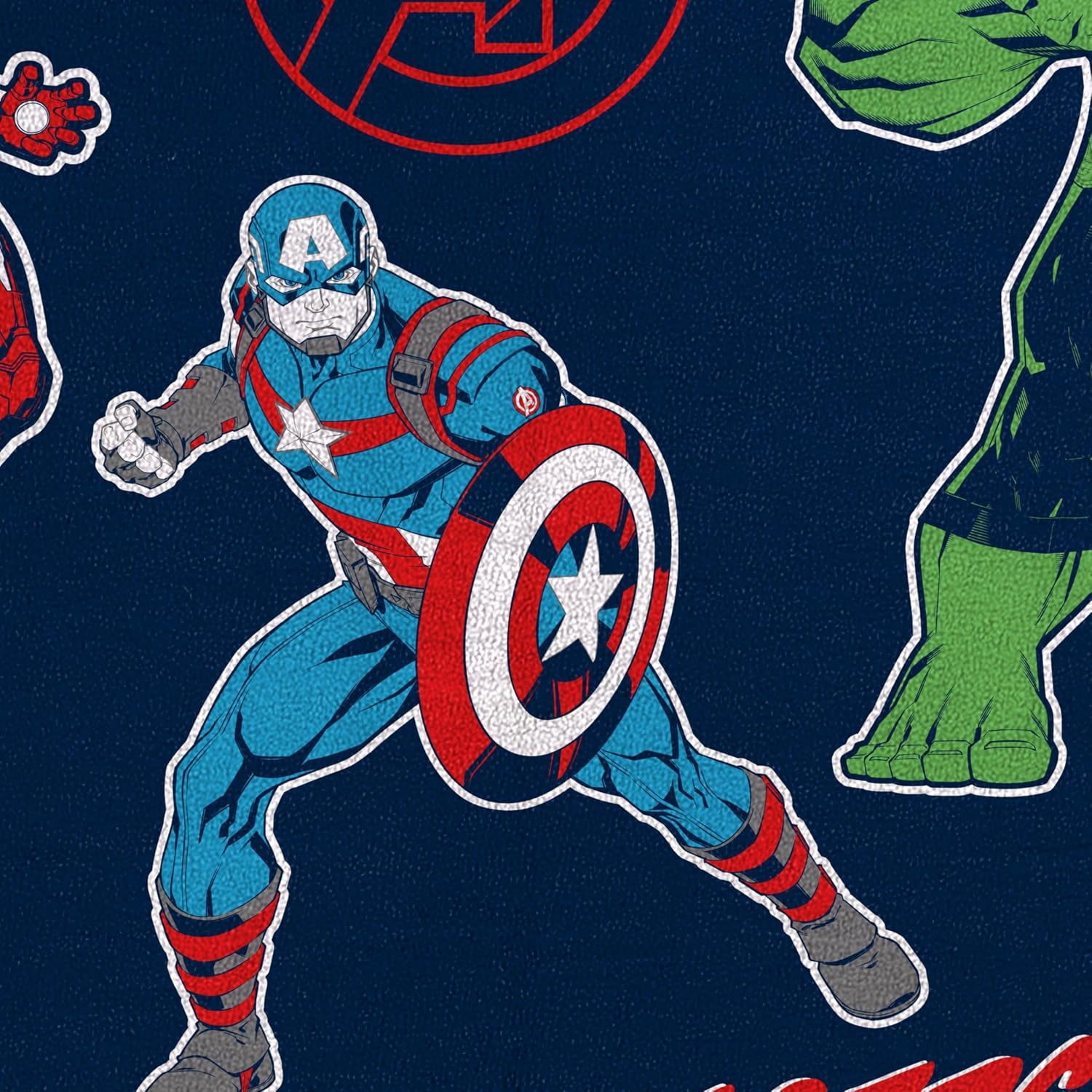 Jay Franco Kids Plush Throw Blanket – Soft & Cozy Fleece Throw for Bedroom & Couch Décor, Official Licensed Product, Multi - Avengers, 40x50 - Travel Blanket