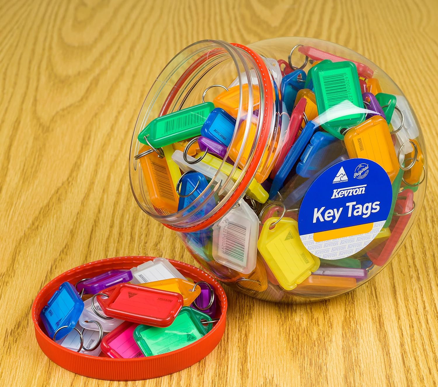 Kevron SP00499 Clicktab Keyring Tub - Assorted