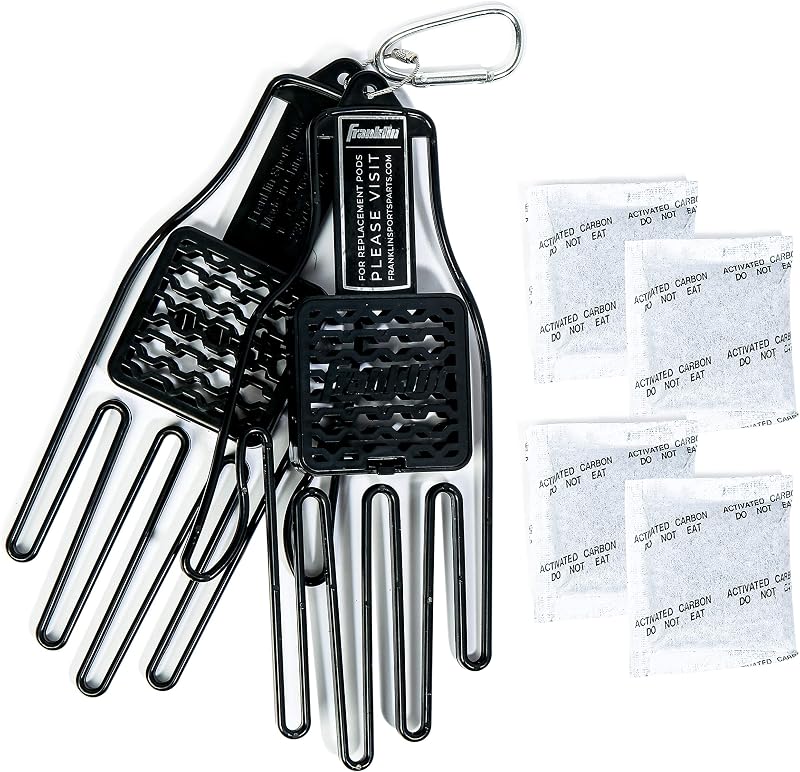 Batting Glove Aerator Inserts - Dries Sweat + Eliminates Odor - Fits Baseball, Softball, Football, Golf + Work Gloves - Adult + Kids Sizes