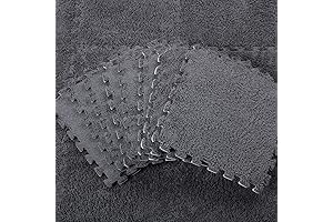 Shihanee 100 Tiles Bulk Foam Play Mat: Durable Interlocking Carpet for Kids