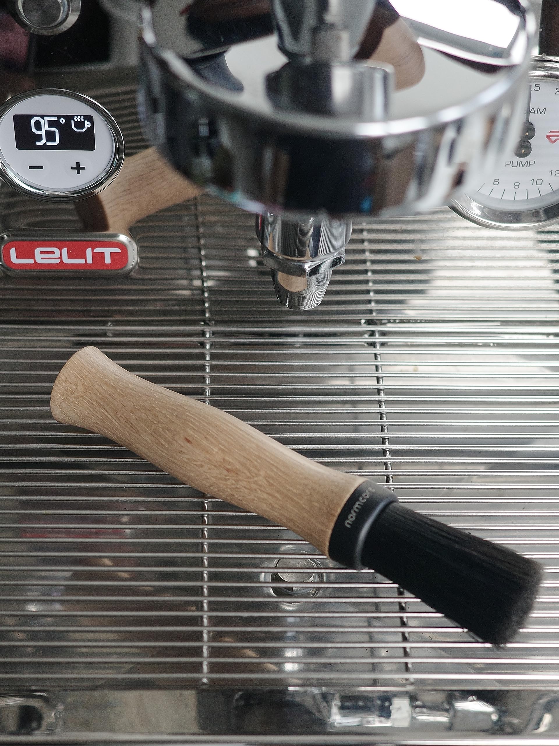 Normcore Spazzola Da Barista In Legno Di Quercia Americano - Pulizia Macchina Caffè E Macinacaffè - 4