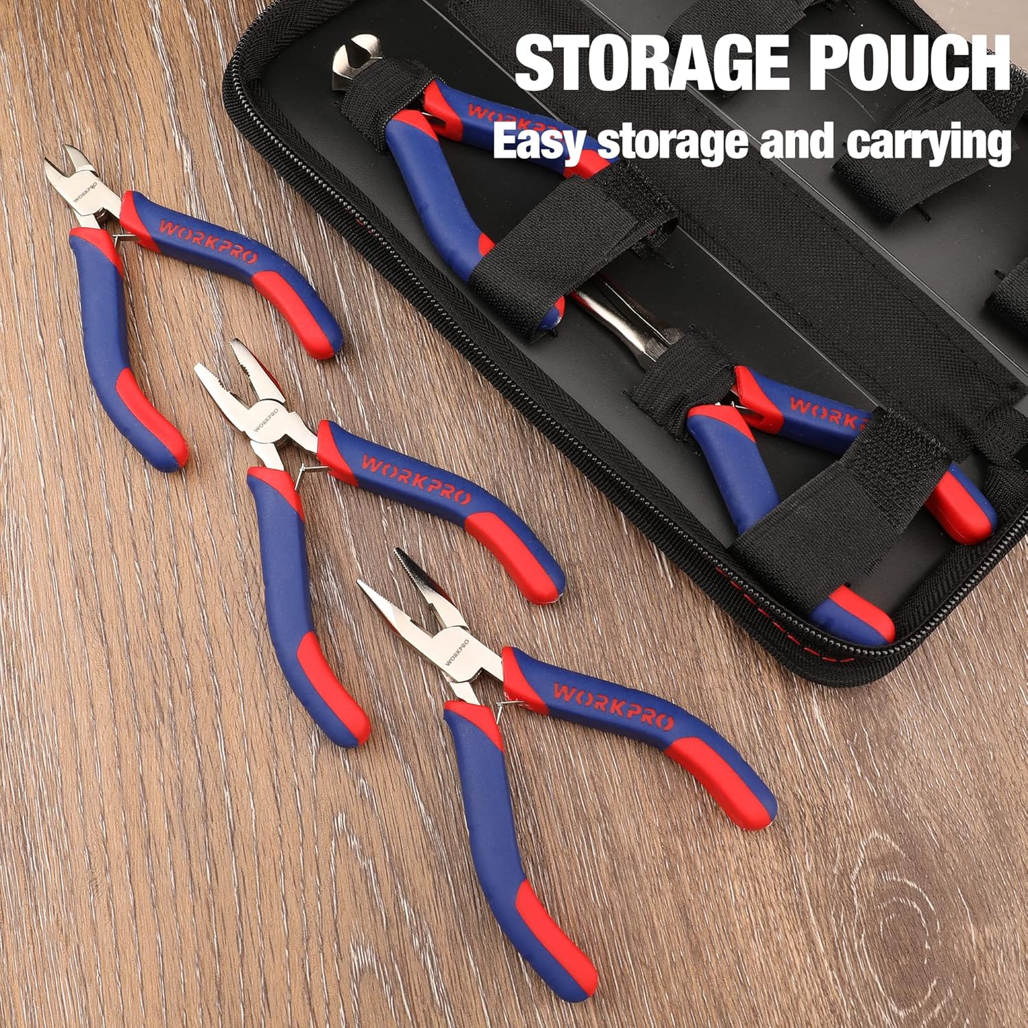 WORKPRO Mini Precision Pliers Set 5-Piece