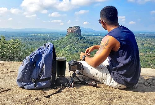 Miniatura 6 de Vaso de acero inoxidable de 20 onzas con aislamiento al vacío, doble pared, botella de viaje con tapa y popote para agua, té helado o café, batido y