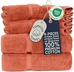 Towel Bazaar Serviettes en coton turc premium Super Soft et Absorbent (8-Piece Towel Ensemble, Moss Green)