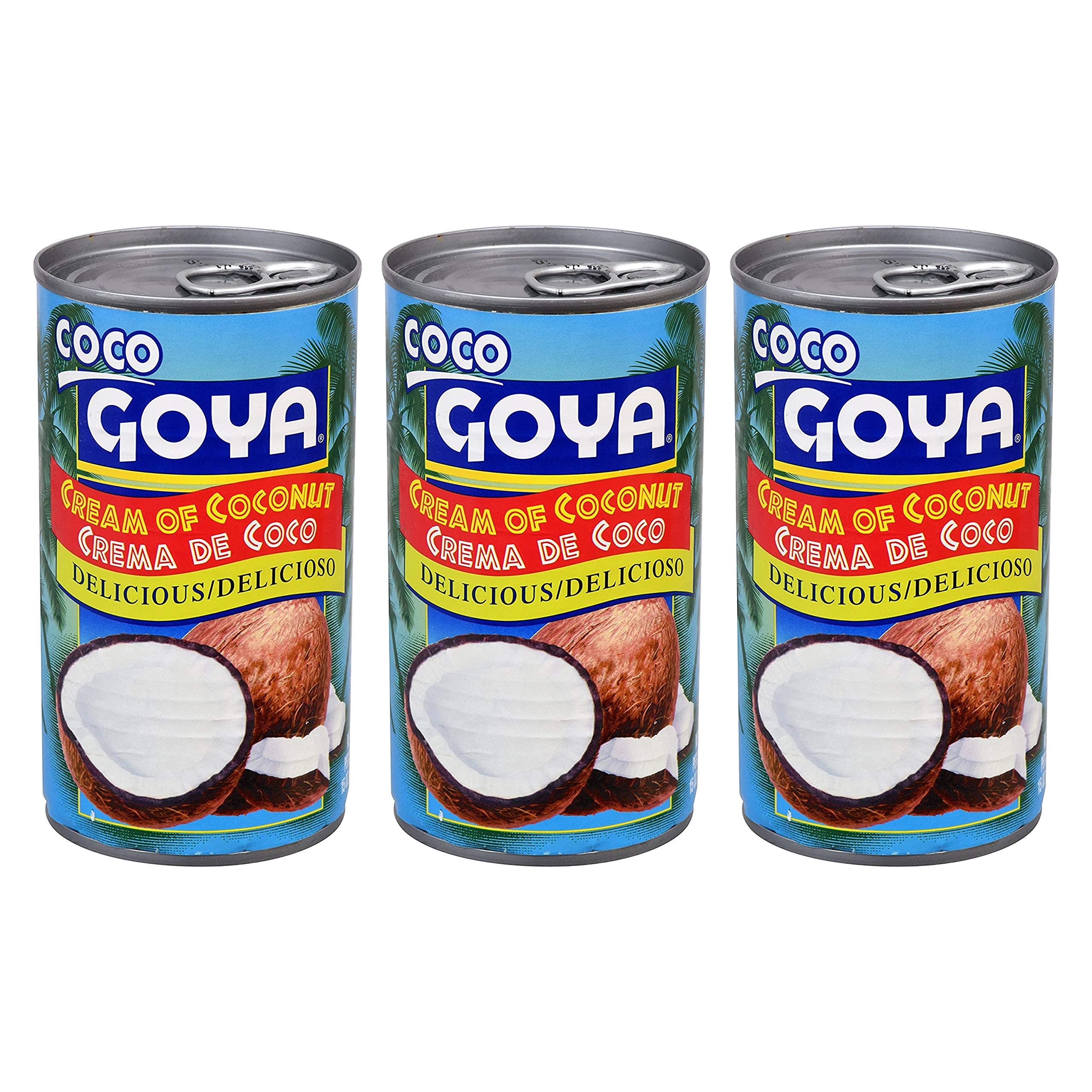 Goya Crema de Coco Lot de 3 crèmes de noix de coco 1,27 l