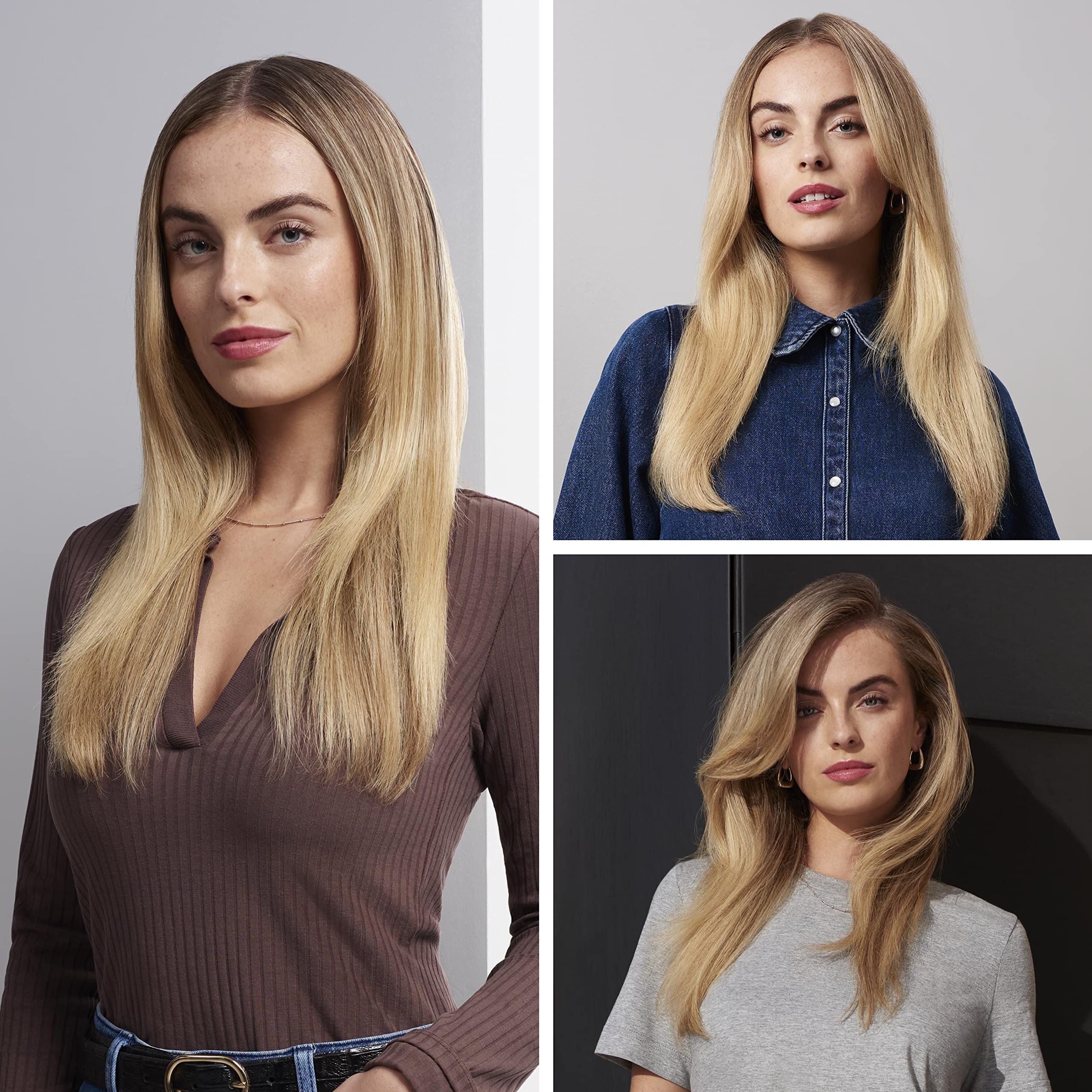 BaByliss Brosse soufflante Hydro-Fusion 4-in-1 - Technologie ionique Anti-Frisottis, Sécher, Mettre en forme, Apporter du volume & Lisser avec un seul appareil, Bleu, AS774E