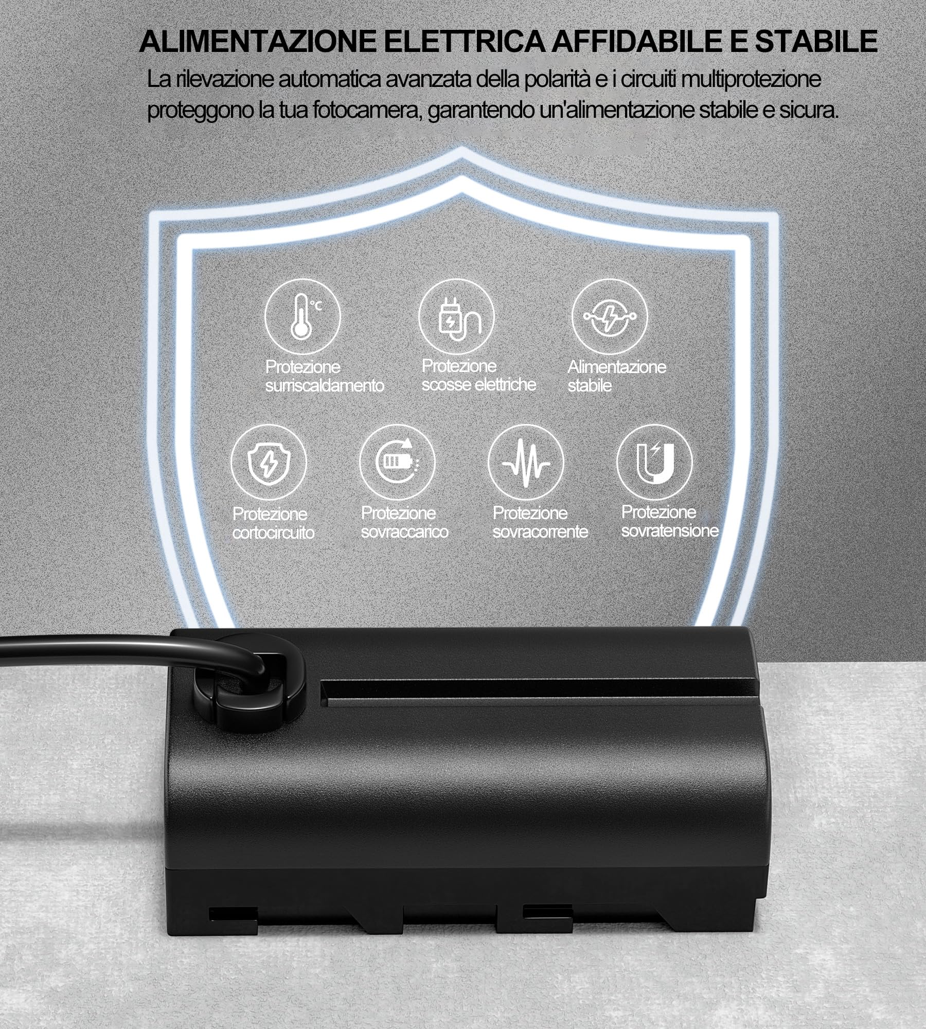 Alvin's Cables NP F550 Dummy Batteria per D-Tap Cavo di alimentazione per Sony NP F570 NP F970 Atomos Shinobi Atomos Ninja Monitor Smallhd Focus 7