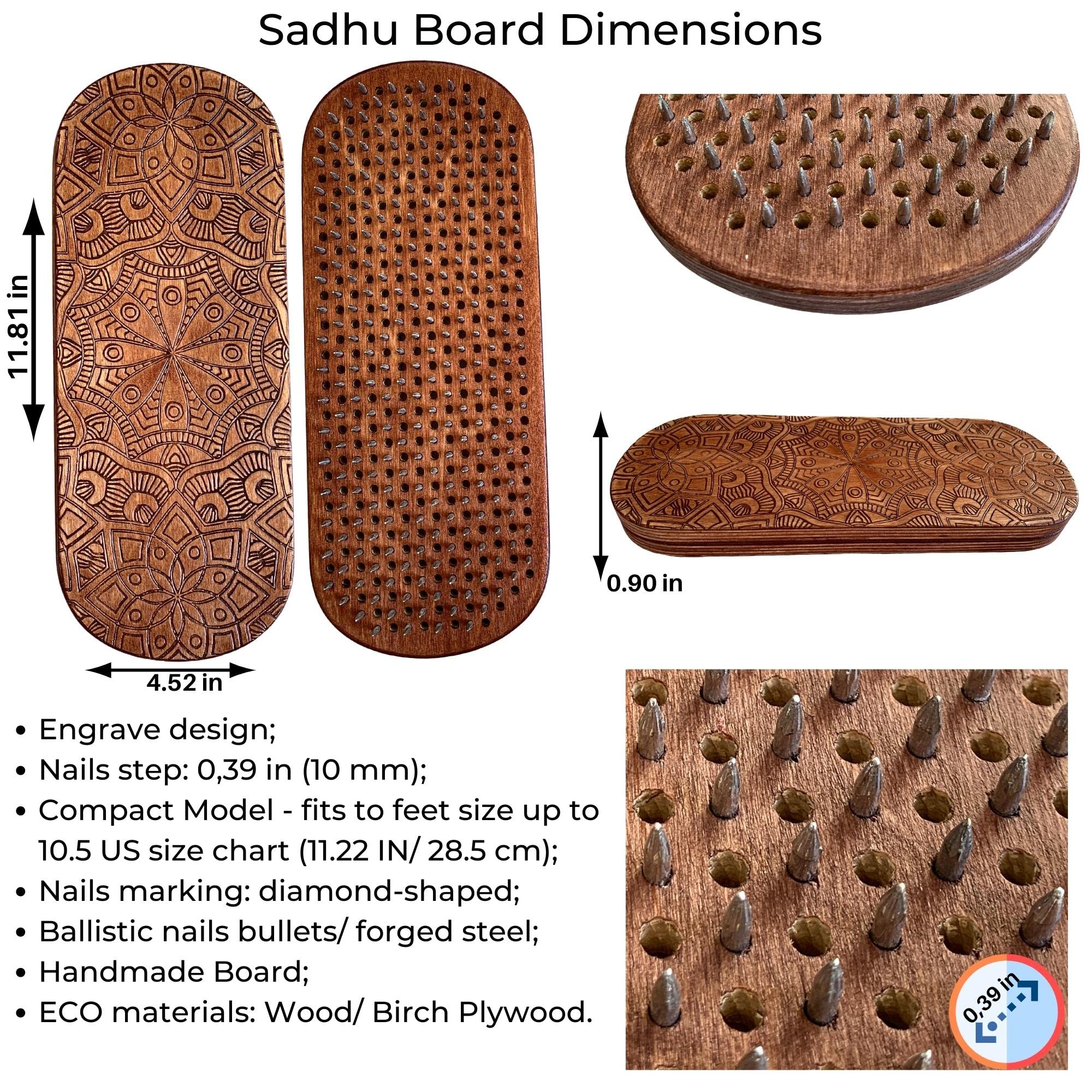 美品 Sadhu Board ネイルボード サドゥボード ヨガ練習用 Amazon | TENGRY Sadhuボード 彫刻サドゥボード 天然木サドゥ