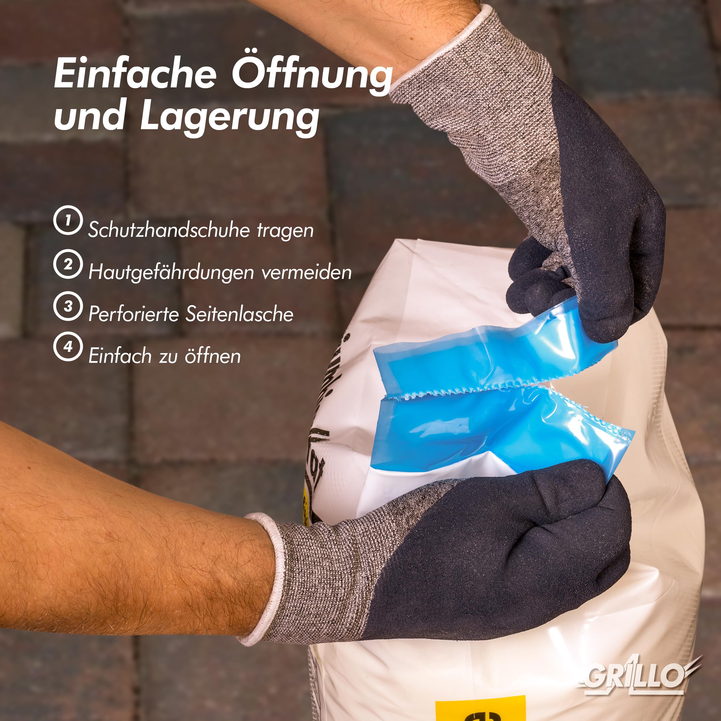 Grillo pH-Minus Granulat, pH-Senker zur Pool-Wasser-Pflege, leicht löslich, effektive pH-Senkung - 50kg