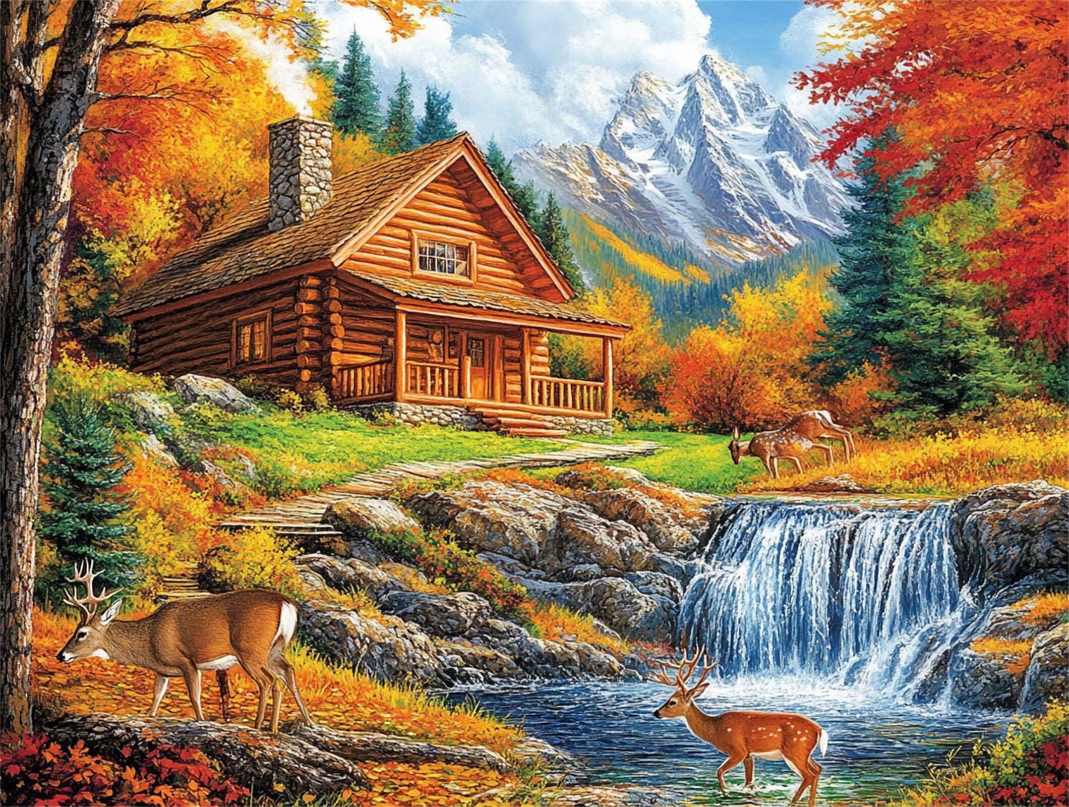 Diamond Painting Landschaft, 5D Diamond Painting Erwachsene 70x90cm qw1-705