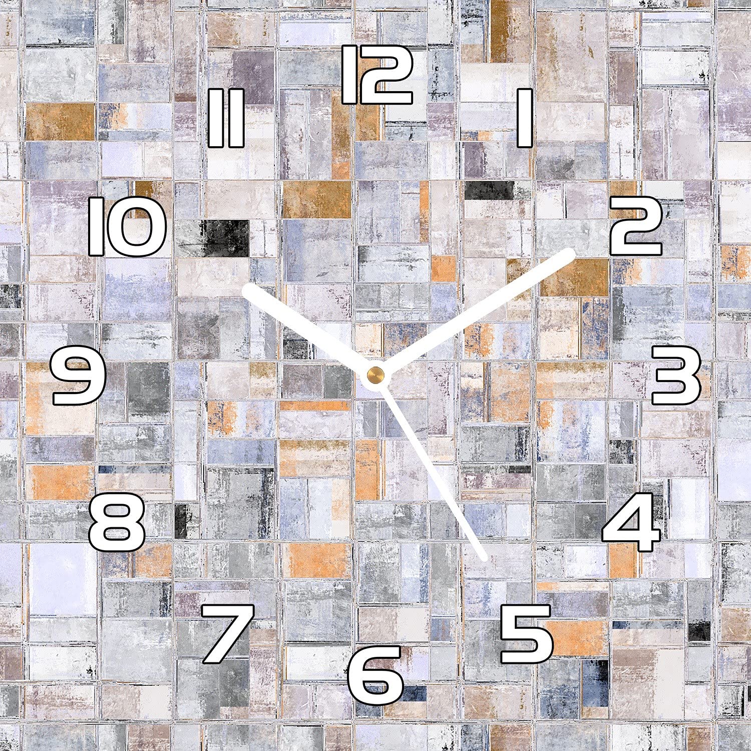 Horloge en verre 30x30 cm Coloray pour remplacer votre vieille horloge de cuisine bruyante