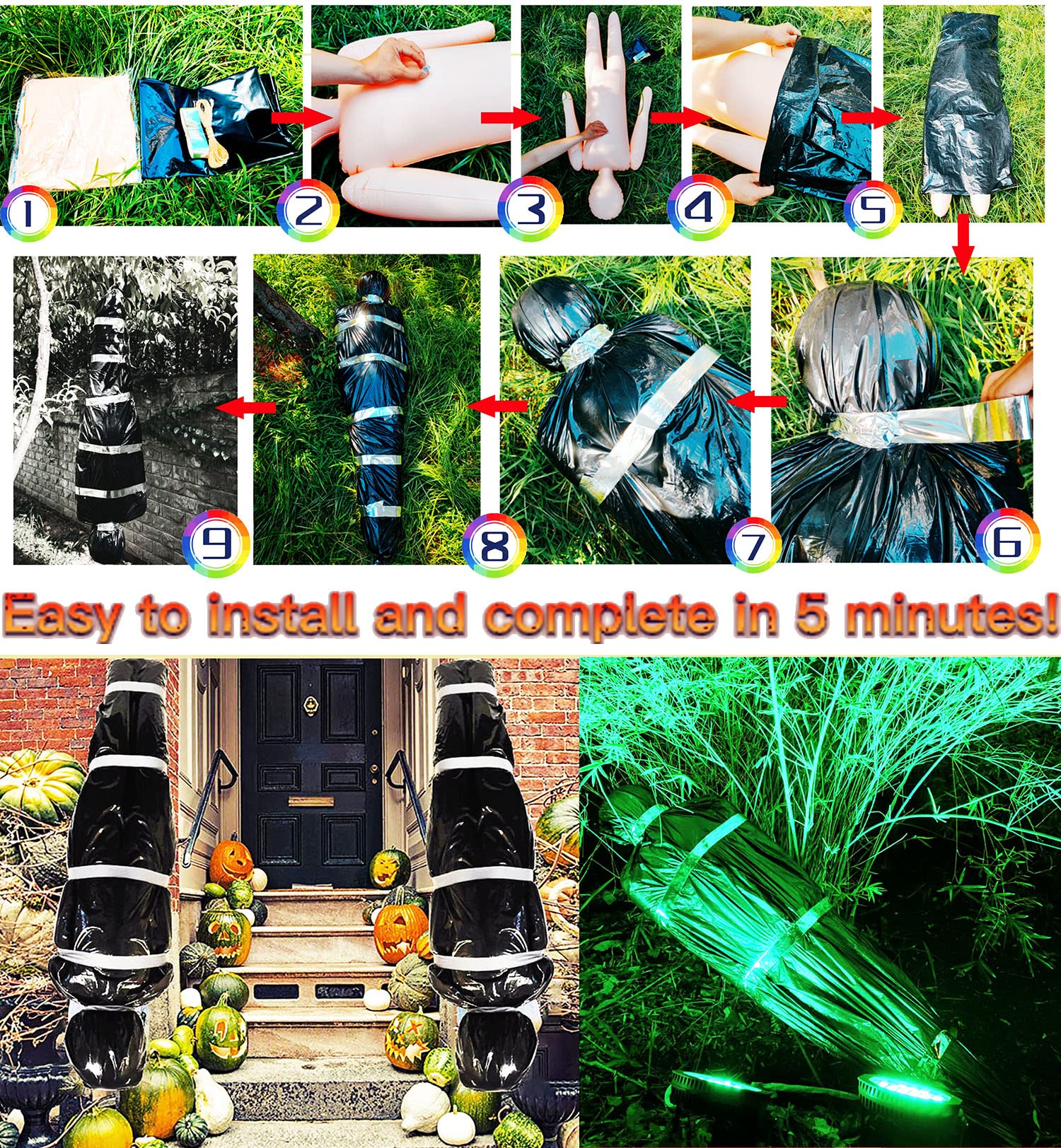 Snapklik.com : Halloween Decorations Corpse Dead Victim Props 60 Inch ...