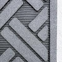 Ultralux Gumi Lábtörlő 75x45cm - Kültéri-Beltéri Csúszásmentes Szennyfogó Szőnyeg Fekete-Ezüst Mintával, Vízálló, Strapabíró, Könnyen Tisztí 8