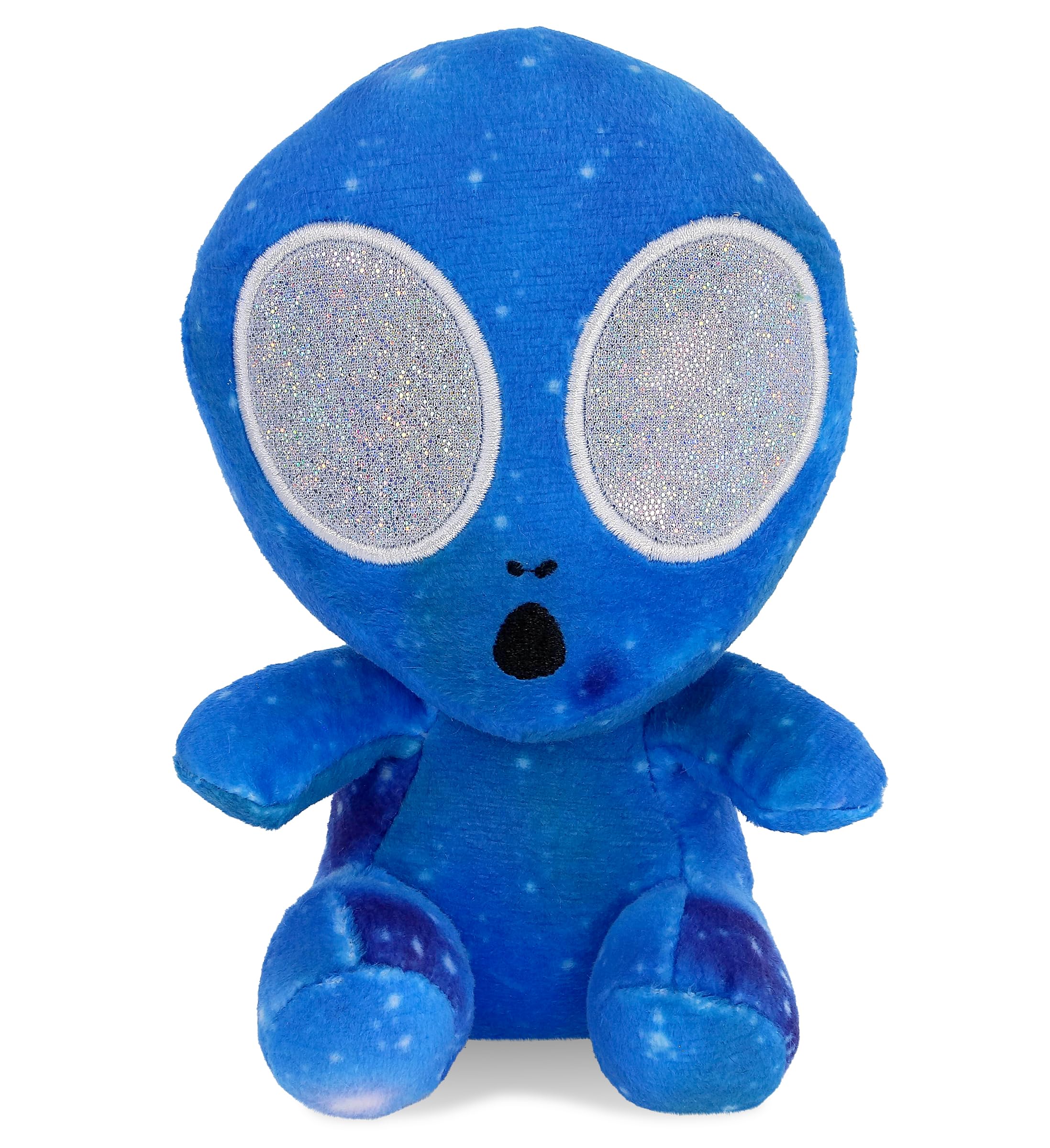 DolliBu Snug-Mooshies Space Blue Alien Space Theme Stuffed Toy - 6 Inches