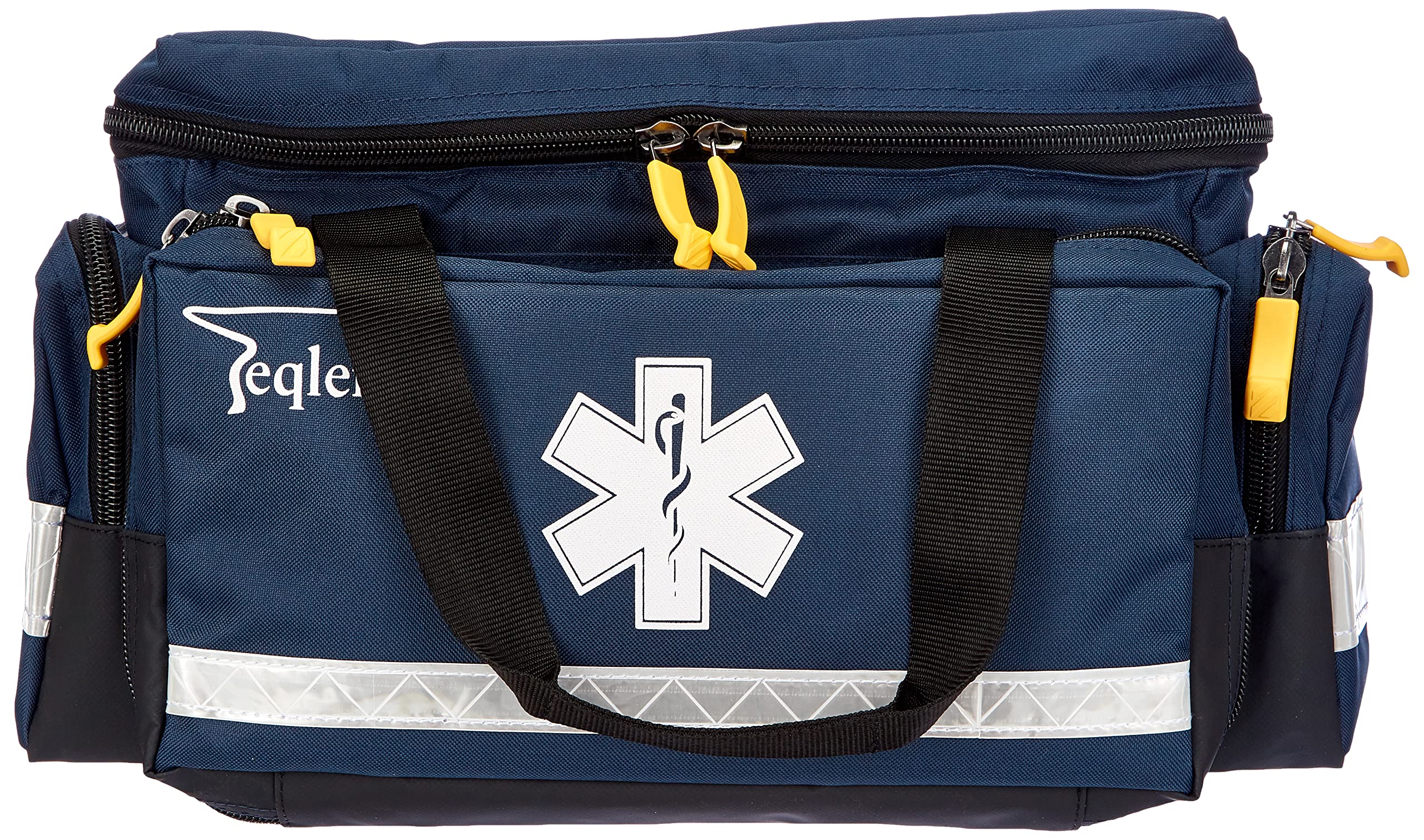 Teqler T-131064BL Sac de premiers secours Lüttich en nylon répulsif à l'eau, grand, 51 cm x 26 cm x 31 cm