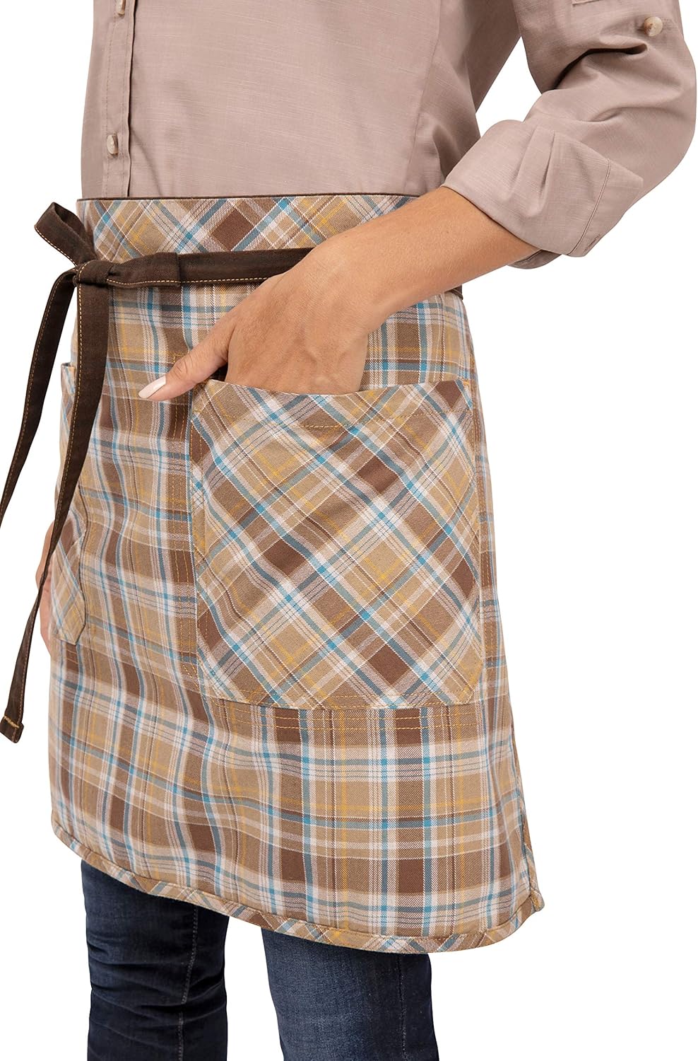 Chef Works Unisex Olympia Half Bistro Apron