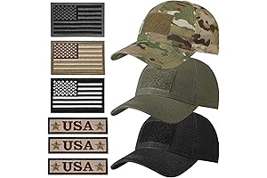 Military Operator Hat with Velcro Patches