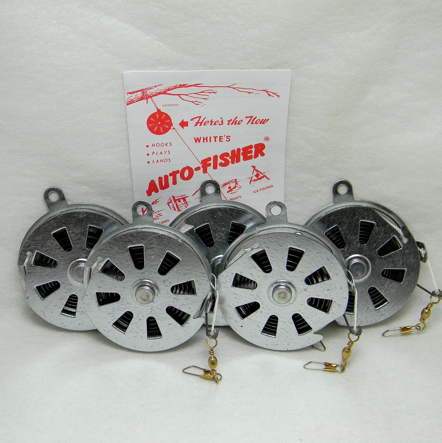 White's Auto Fisher Yo Yo Fishing Reel Automatic (5 Reels)