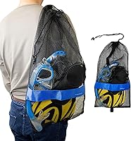 Vista 5 de Scuba Choice Mesh Drawstring Bag for Diving & Snorkeling – Lightweight, Quick-Dry Gear Sack for Mask, Fins and Snorkels
