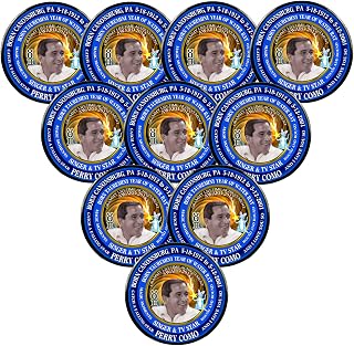 Pack-10 Perry Como Singer Magnets, Astrology Taurus Gemini Cusp Zodiac Water Rat