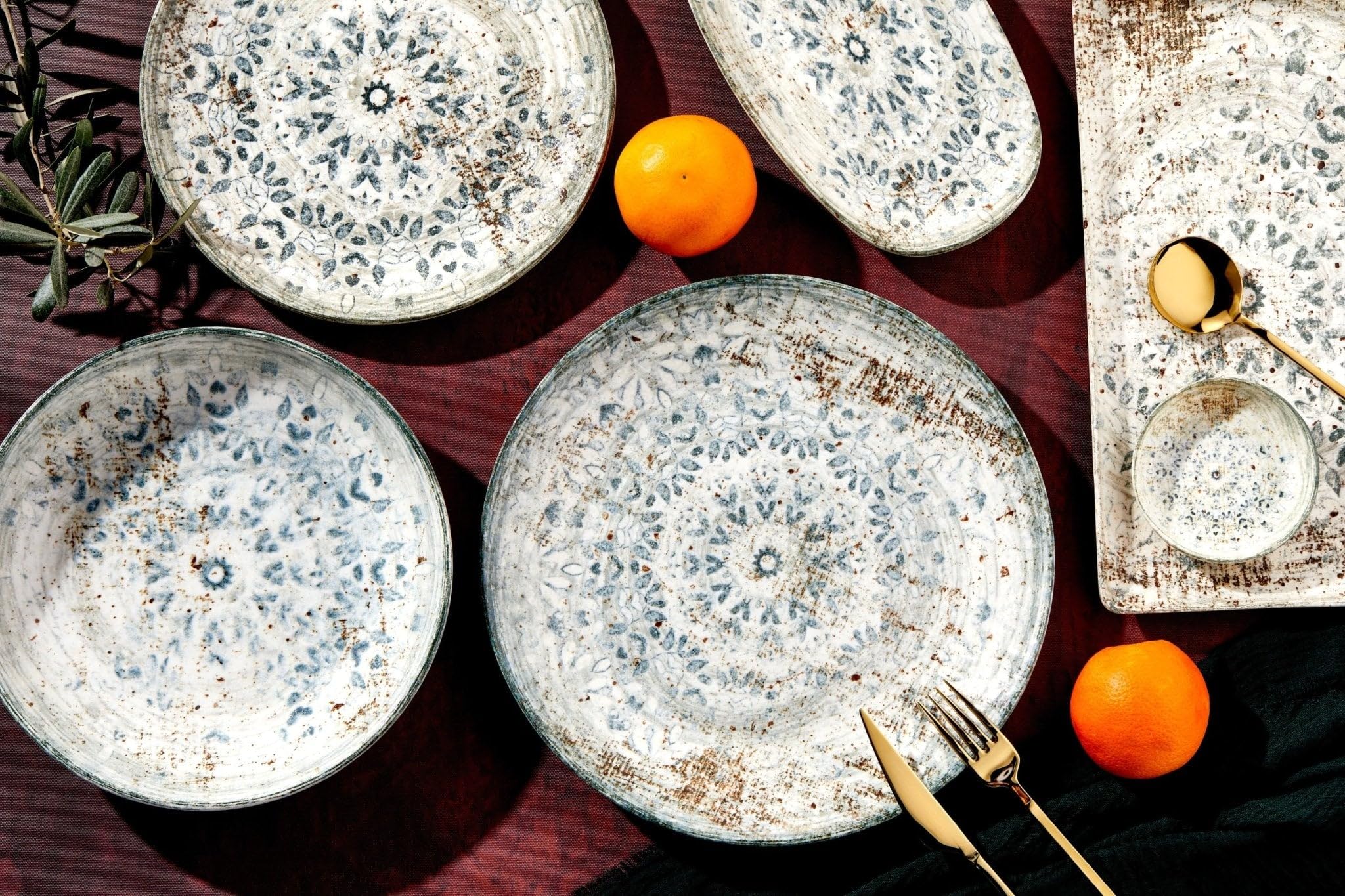 Rinart Dessert Plate - Fade - Porcelain - 19 cm - set of 6