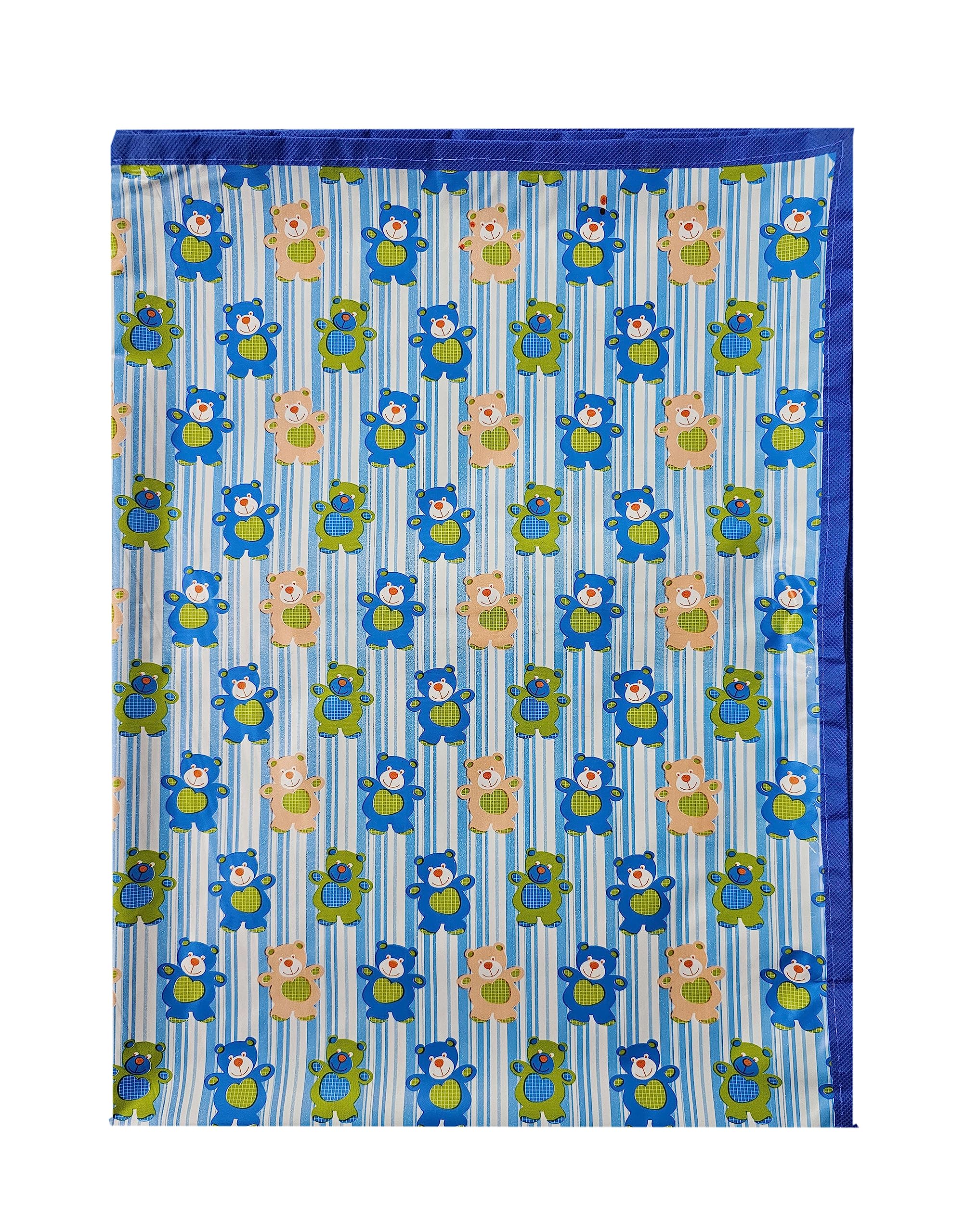 Pookie® Plastic Sheet,PVC Sheet for Kids,Rubber Sheet for Babies,Bed Wetting Protector(90 x 135 cm) (Blue Tedy)-image-30