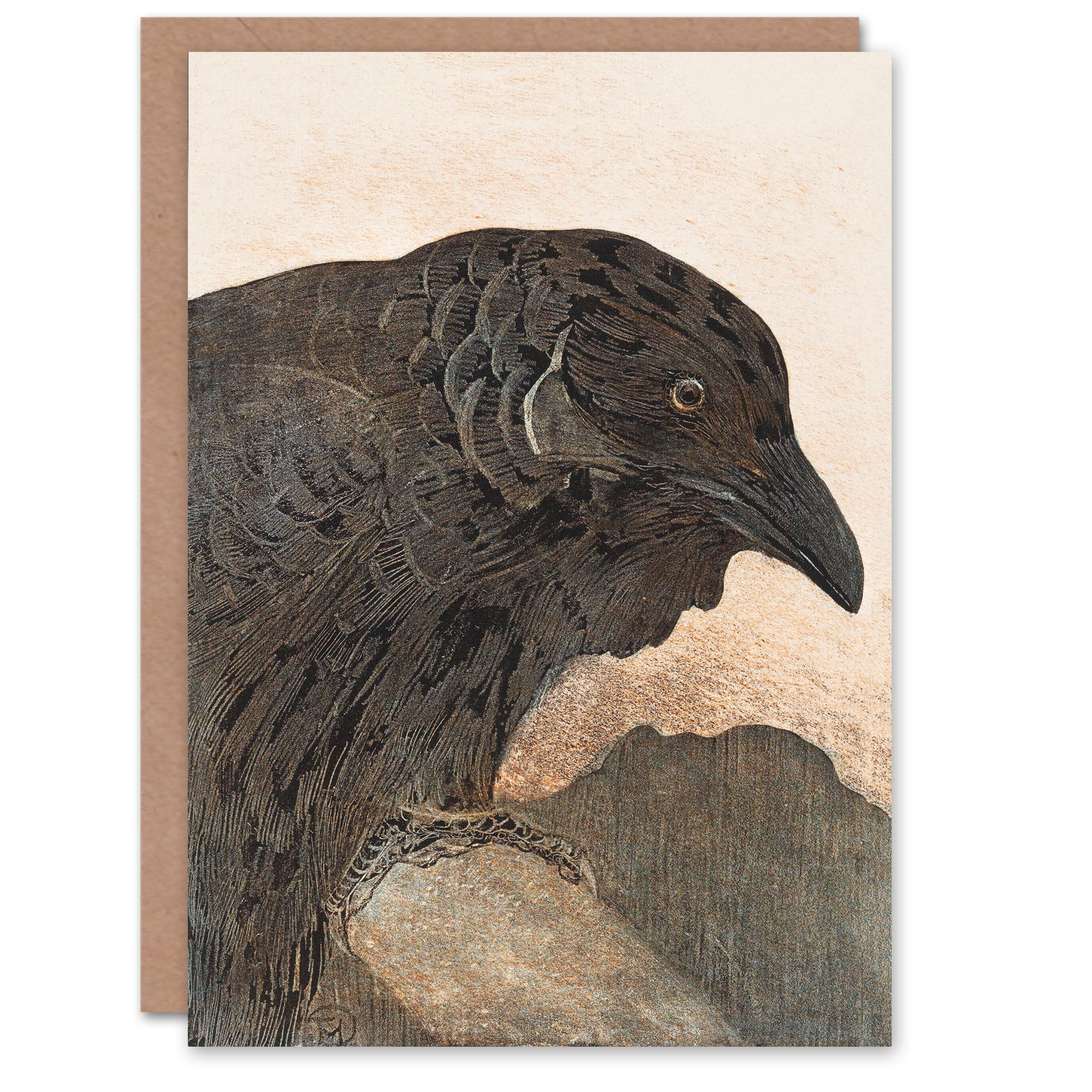 Artery8 Theo van Hoytema Art Card Old Crow Bird Painting