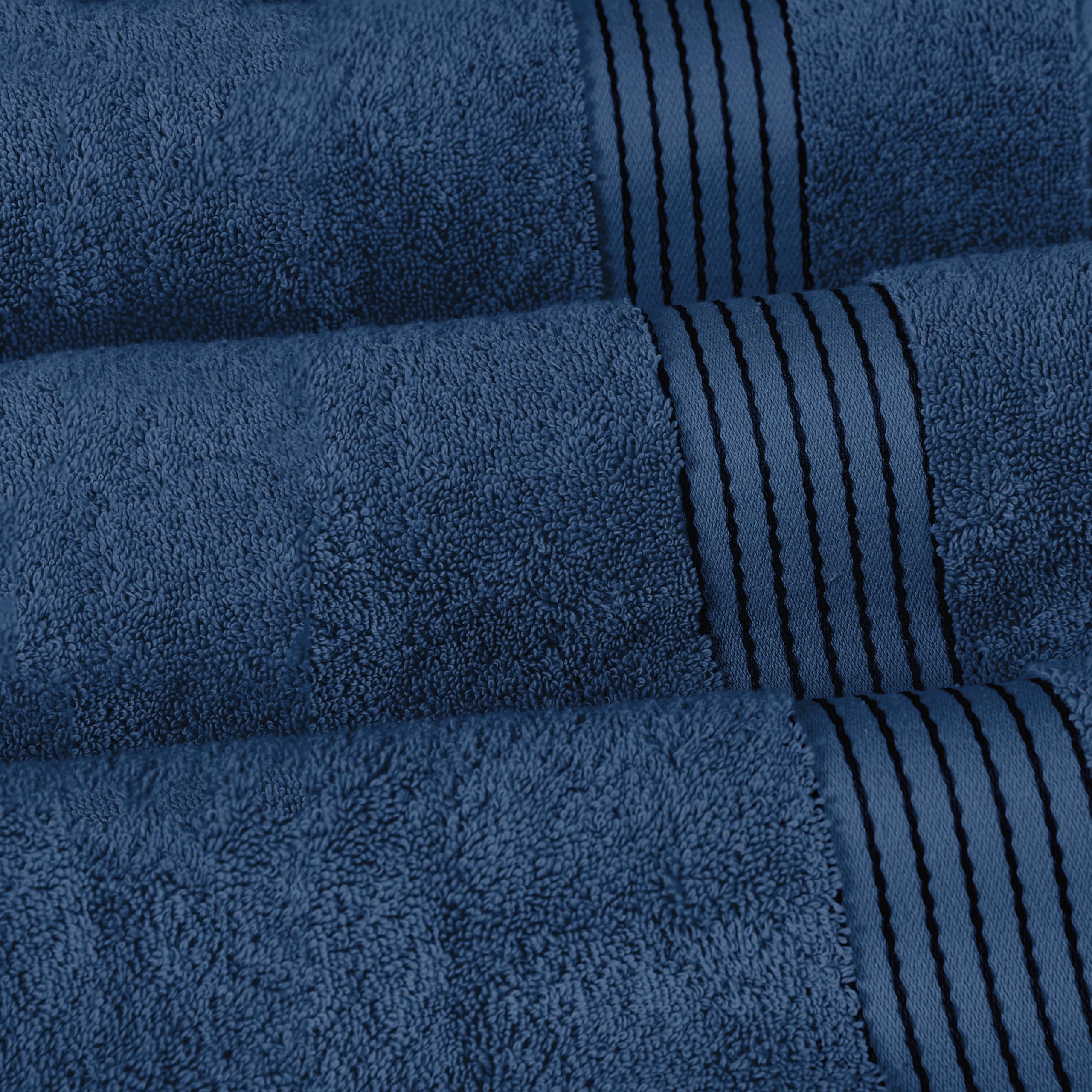 Elegant Comfort Set di 6 asciugamani in cotone di alta qualità, include 2 salviette, 2 asciugamani per le mani e 2 teli da bagno, 100% cotone turco, asciugamani altamente assorbenti e super morbidi,