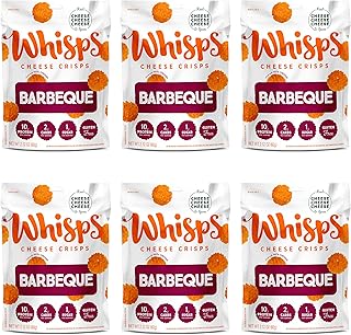 Whisps Cheese Crisps ~ Barbeque Cheese Snacks  Keto Snacks  21g of Protein Per B - Compare price