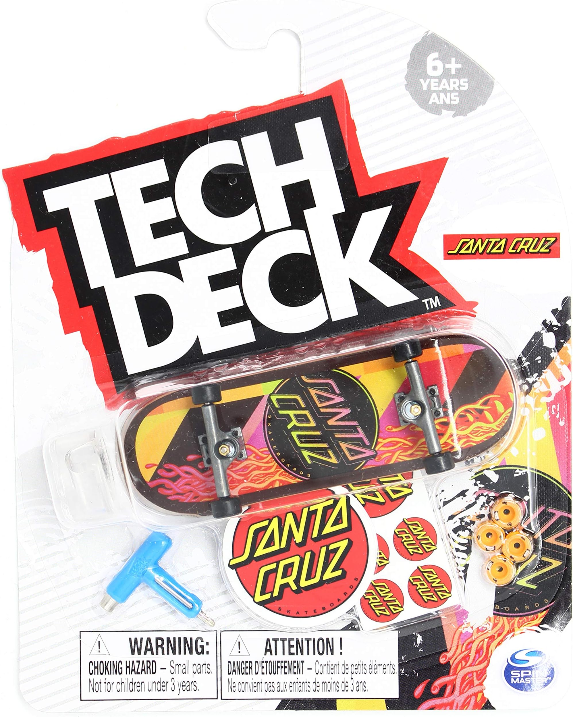 Tech-Deck Santa Cruz Skateboards Afterglow Dot VX 2020 Complete 96mm Fingerboard