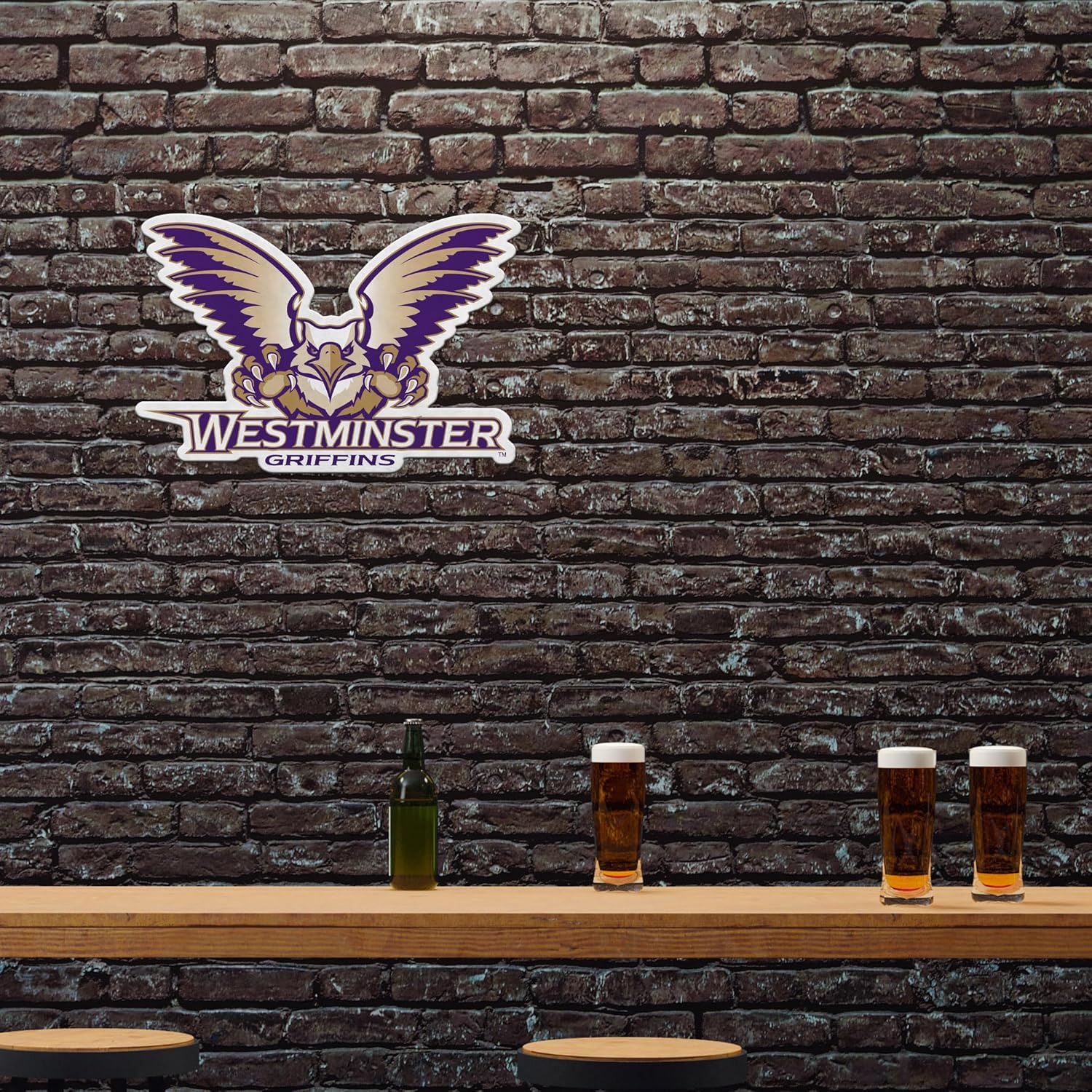 Rico Industries NCAA Westminster (MO) Blue Jays Shape Cut Pennant - Home and Living Room Décor - Soft Felt EZ to Hang - Image 2