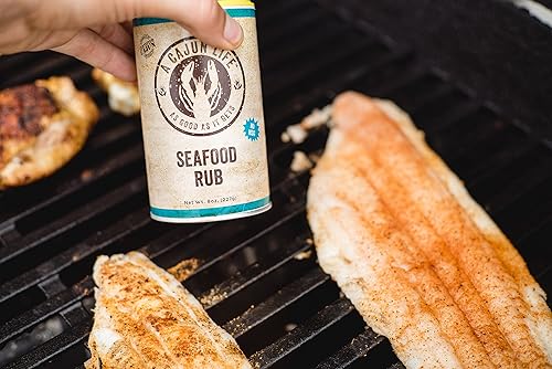 Miniatura 3 de A Cajun Life Rub de mariscos  Auténtico certificado Cajún para condimentos de mariscos, sin OMG, sin MSG, 8 onzas