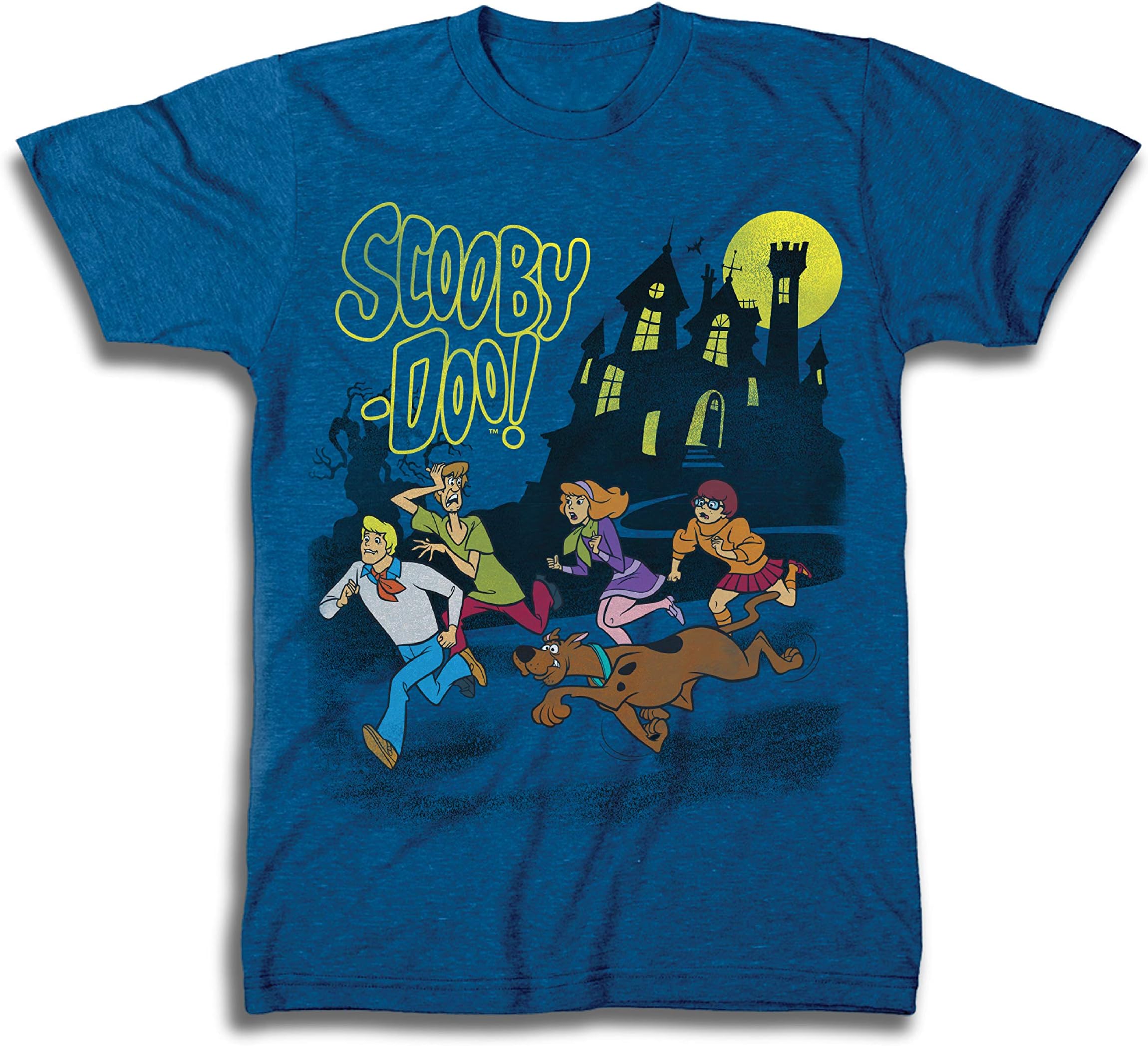 Scooby-Doo Mens Throwback Shirt, Shaggy, Velma Tee - Throwback Classic T-Shirt