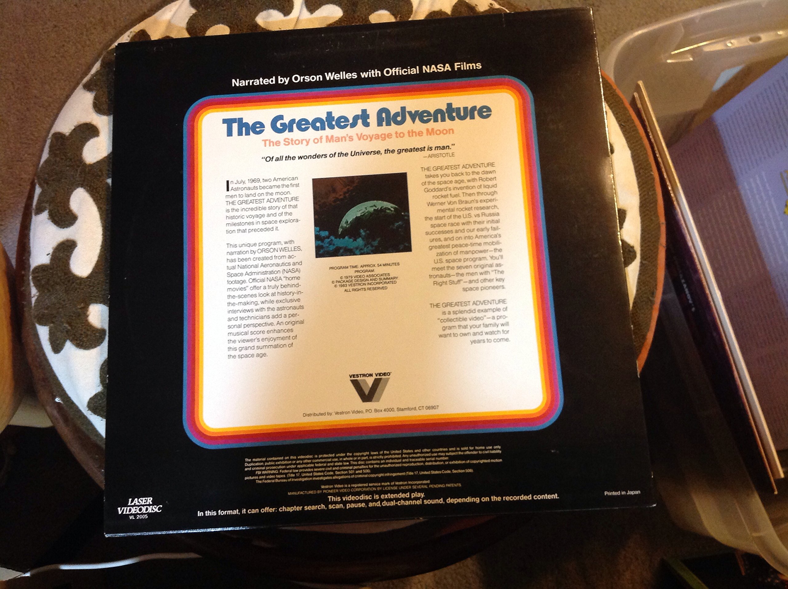 Amazon.com: The Greatest Adventure: The Story of Man's Voyage to the Moon  LASERDISC : Movies & TV