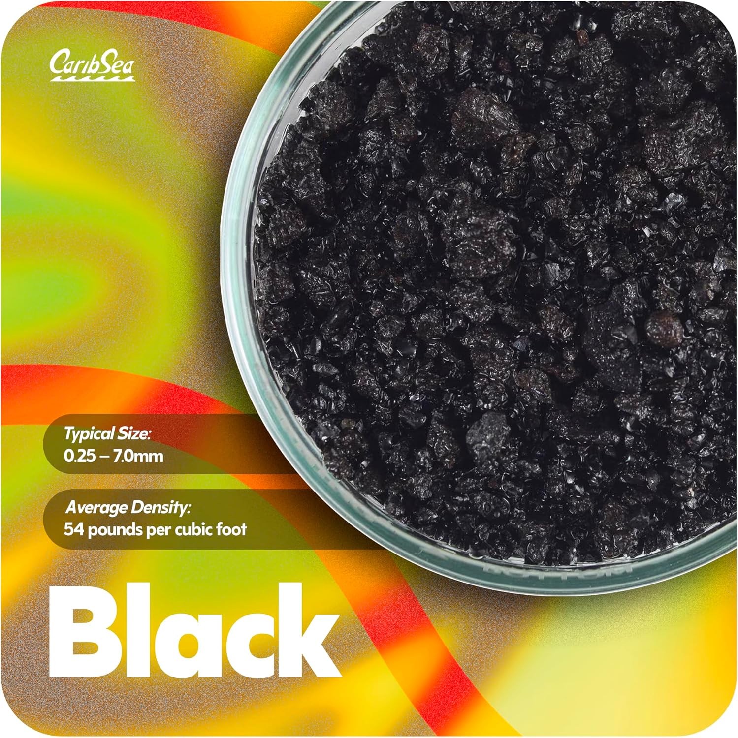 CaribSea Eco-Complete Planted Aquarium Substrate - 20 lbs - Black Nutrient-Rich Gravel for Freshwater Planted Tanks - Promotes Healthy Plant Growth & Water Stability