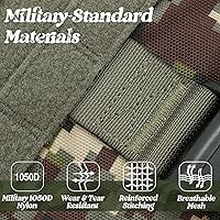 Vista 5 de rabbitgoo Tactical Dog Harness for Large, Heavy Duty Pet Harness with Handle, No-Pull Service Vest Large Breed, Adjustable Military Dog Vest for