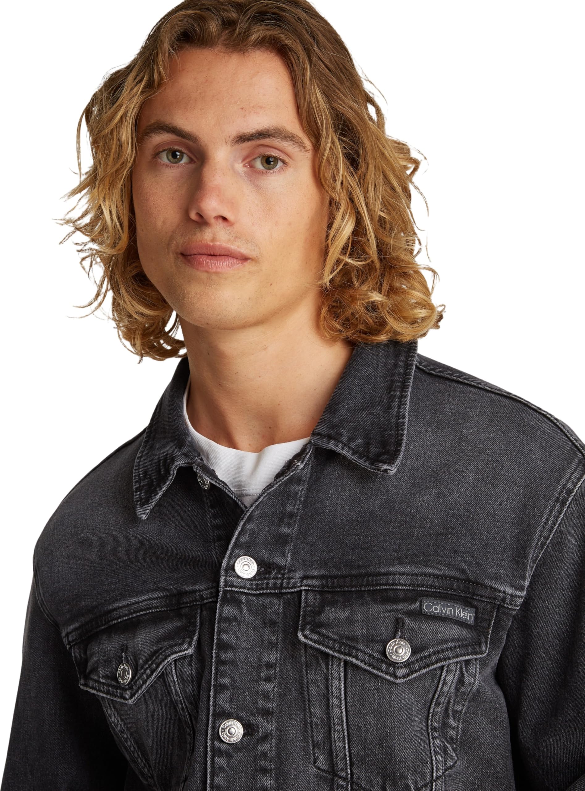 Calvin Klein Cazadora vaquera Hombre Slim con bolsillos en el pecho