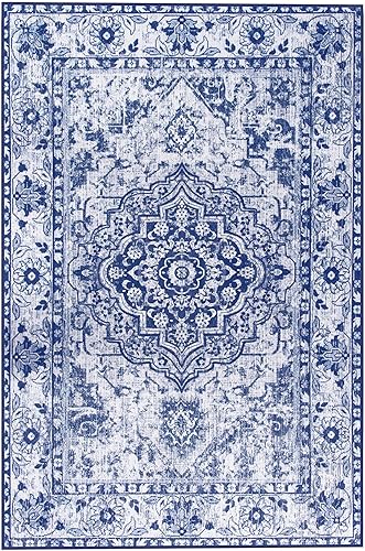 Miniatura 2 de Alfombra bohemia vintage de 2 x 3 pies, alfombra de baño, ligera, resistente al desgaste, resistente a las manchas, lavable a máquina,