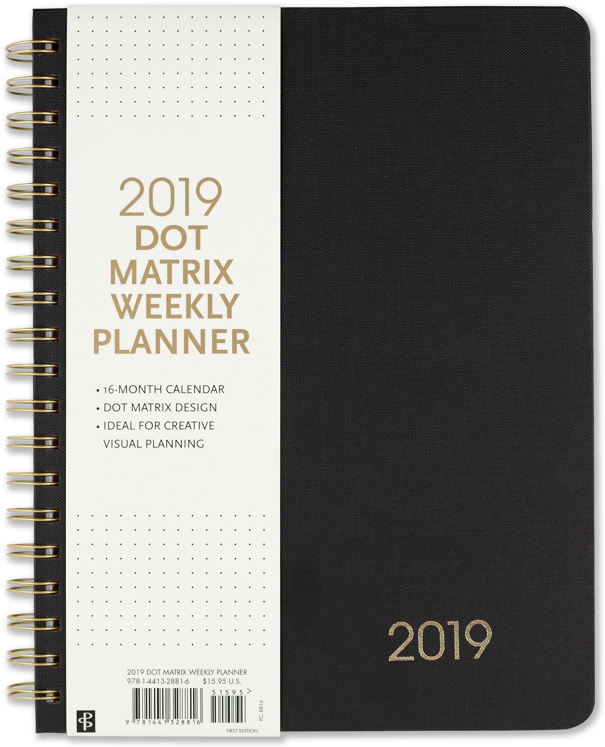 2019 Dot Matrix Weekly Planner, Multi-coloured