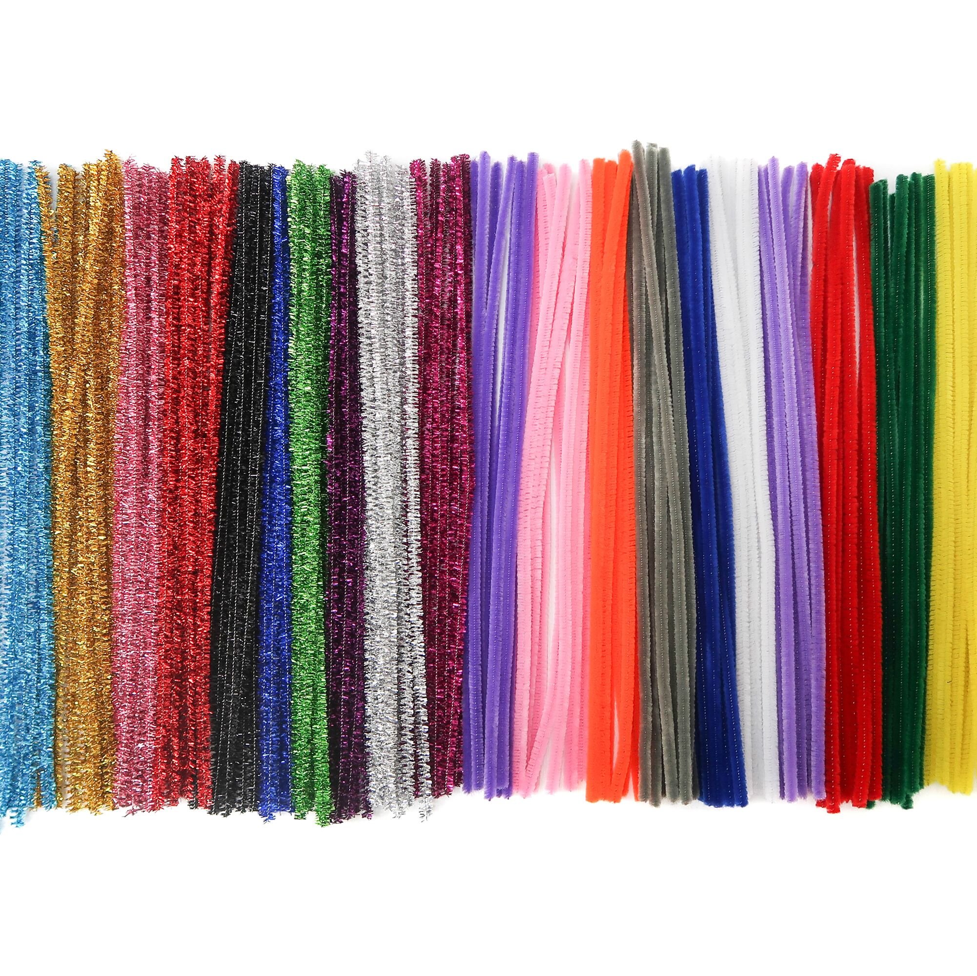 200 Scovolini In Ciniglia Bianca 6mm X 30cm - Per Lavoretti, Decorazioni E Artigianato - Foto 6