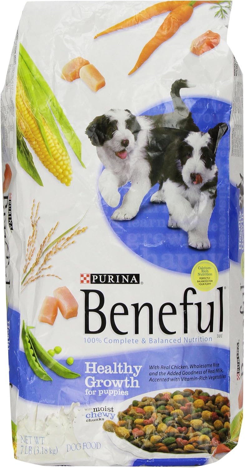 Beneful Dry Dog Food, Healthy Growth for Puppies, 7Pound Bag, Pack of