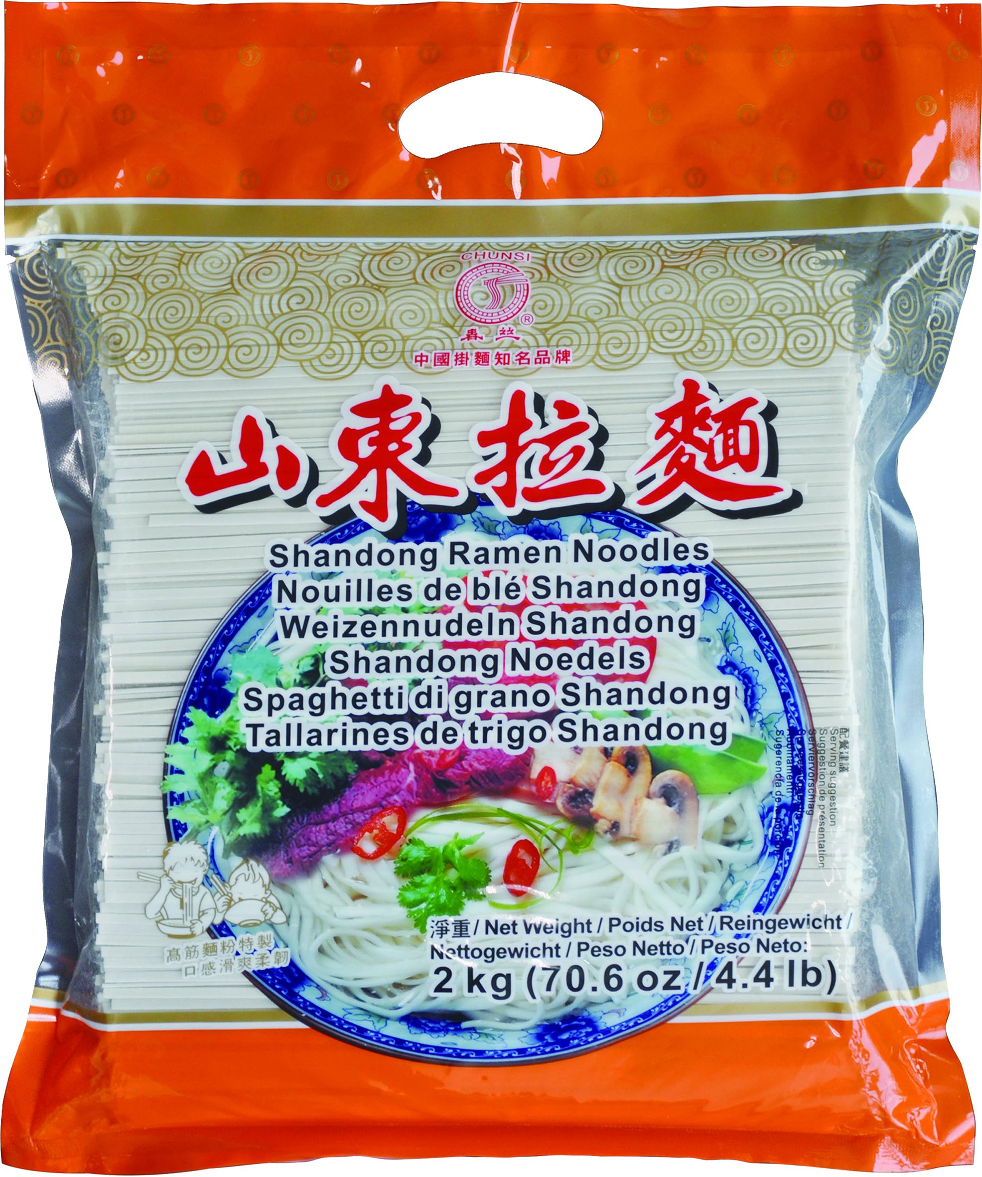 Chunsi Tallarines de Trigo Shandong - Paquete de 8 x 2000 gr - Total: 16000 gr